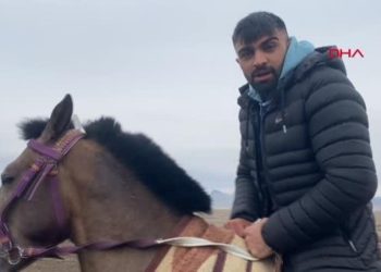 ATIYLA YARIŞI KAZANDI, HEYECANDAN YERE YIĞILDI