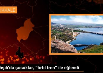Bahşılı’da çocuklar, “tırtıl tren” ile eğlendi