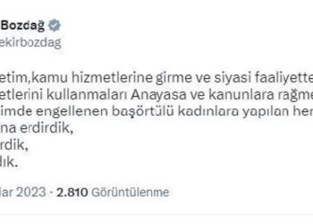 Bakan Bozdağ’dan, okul müdürüne başörtüsü tepkisi: Çağdaş yobazlık