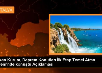 Bakan Kurum, Deprem Konutları İlk Etap Temel Atma Töreni’nde konuştu Açıklaması