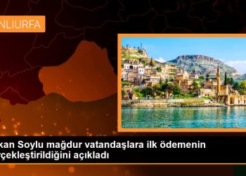 Bakan Soylu mağdur vatandaşlara ilk ödemenin gerçekleştirildiğini açıkladı