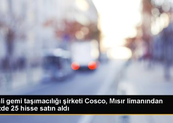 Çinli gemi taşımacılığı şirketi Cosco, Mısır limanından yüzde 25 hisse satın aldı
