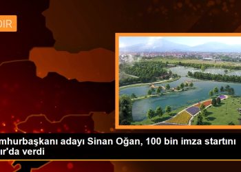 Cumhurbaşkanı adayı Sinan Oğan, 100 bin imza startını Iğdır’da verdi