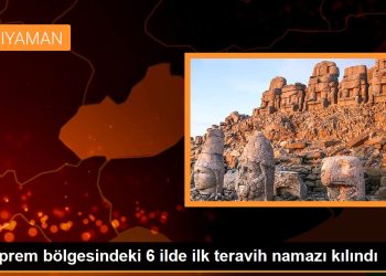 Deprem bölgesindeki 6 ilde ilk teravih namazı kılındı