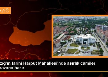 Elazığ’ın tarihi Harput Mahallesi’nde asırlık camiler ramazana hazır