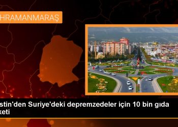 Filistin’den Suriye’deki depremzedeler için 10 bin gıda paketi