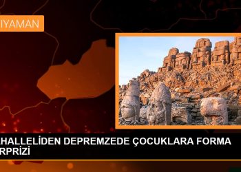 MAHALLELİDEN DEPREMZEDE ÇOCUKLARA FORMA SÜRPRİZİ