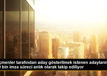 Seçmenler tarafından aday gösterilmek istenen adayların 100 bin imza süreci anlık olarak takip ediliyor