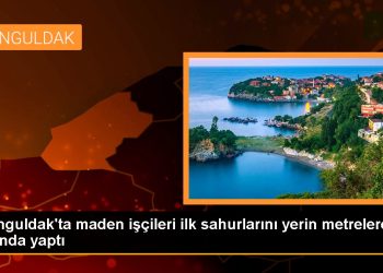 Zonguldak’ta maden işçileri ilk sahurlarını yerin metrelerce altında yaptı