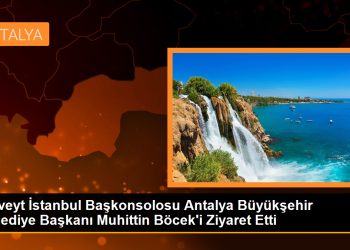 Kuveyt İstanbul Başkonsolosu Antalya Büyükşehir Belediye Başkanı Muhittin Böcek’i ziyaret etti