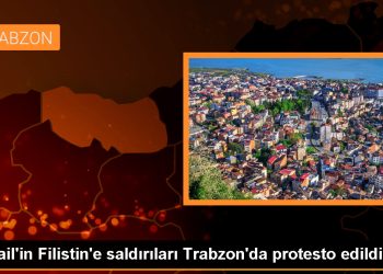 İsrail’in Filistin’e saldırıları Trabzon’da protesto edildi