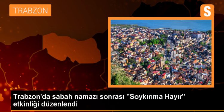 Trabzon’da İsrail’in Filistin saldırılarına tepki gösterildi